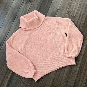 Ruby Moon blush colored turtleneck sweater